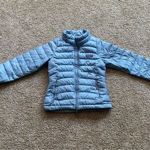 Patagonia Kids Light Blue Puffer Jacket